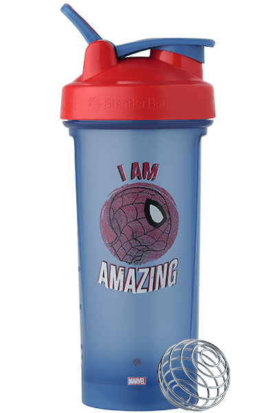 Blender Bottle Radian Bottle, Insulated, Matte Red, Marvel, SpiderMan Spider, 26 Ounce