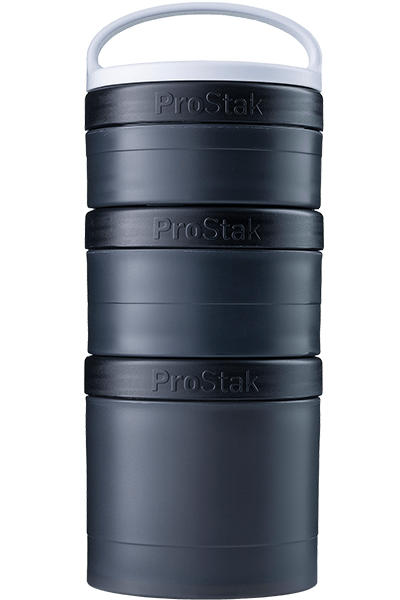  BlenderBottle Shaker Bottle with Pill Organizer and Storage for  Protein Powder, ProStak System, 22-Ounce, Black : Everything Else