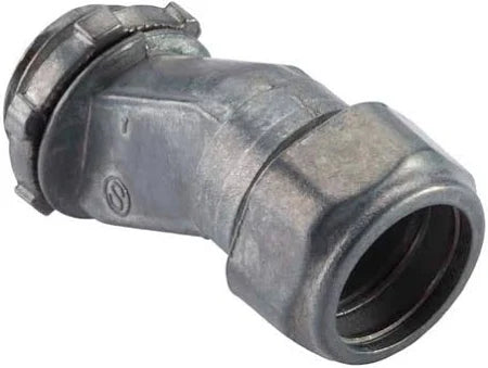 3/4" EMT Offset Compression Connector – Die-Cast Zinc