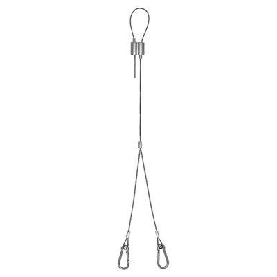 Envision SK-20FT-Y-LC-CB Suspension Kit, 20' Y-Shape, Loop Top, Carabiner Bottom (Adjustable Length)