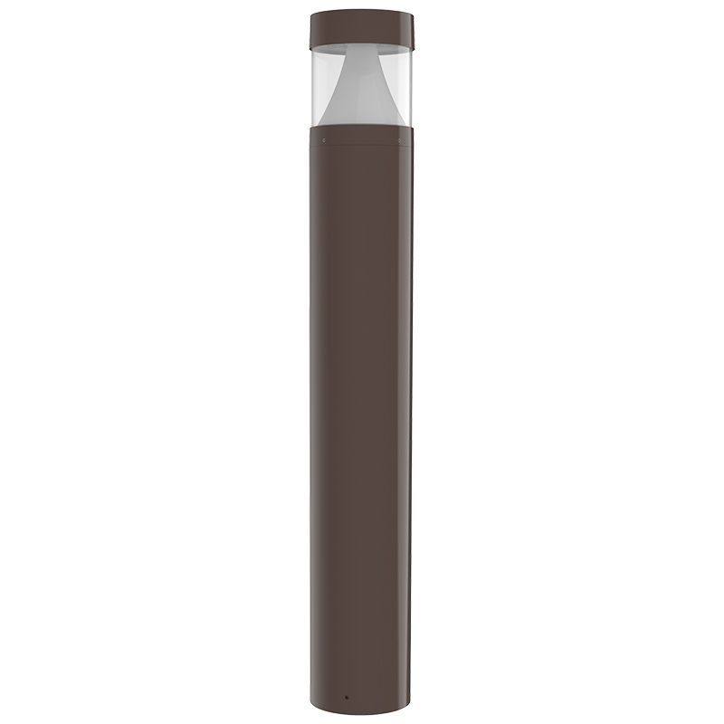 Westgate BOL-42-R-C-C-MCTP-BR Bollard 42" Round Flat Top Cone Clear Lens - Bronze