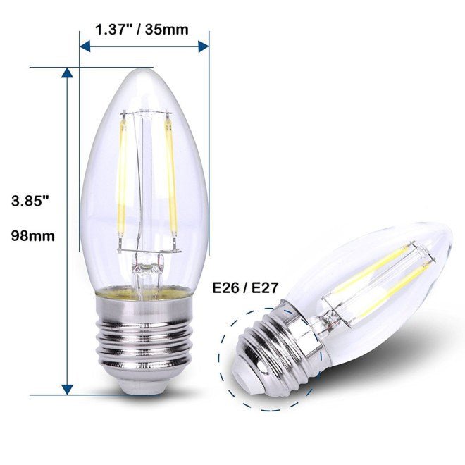 ABBA G4 Round 12V COB LED Light Bulb- Multiple Sizes