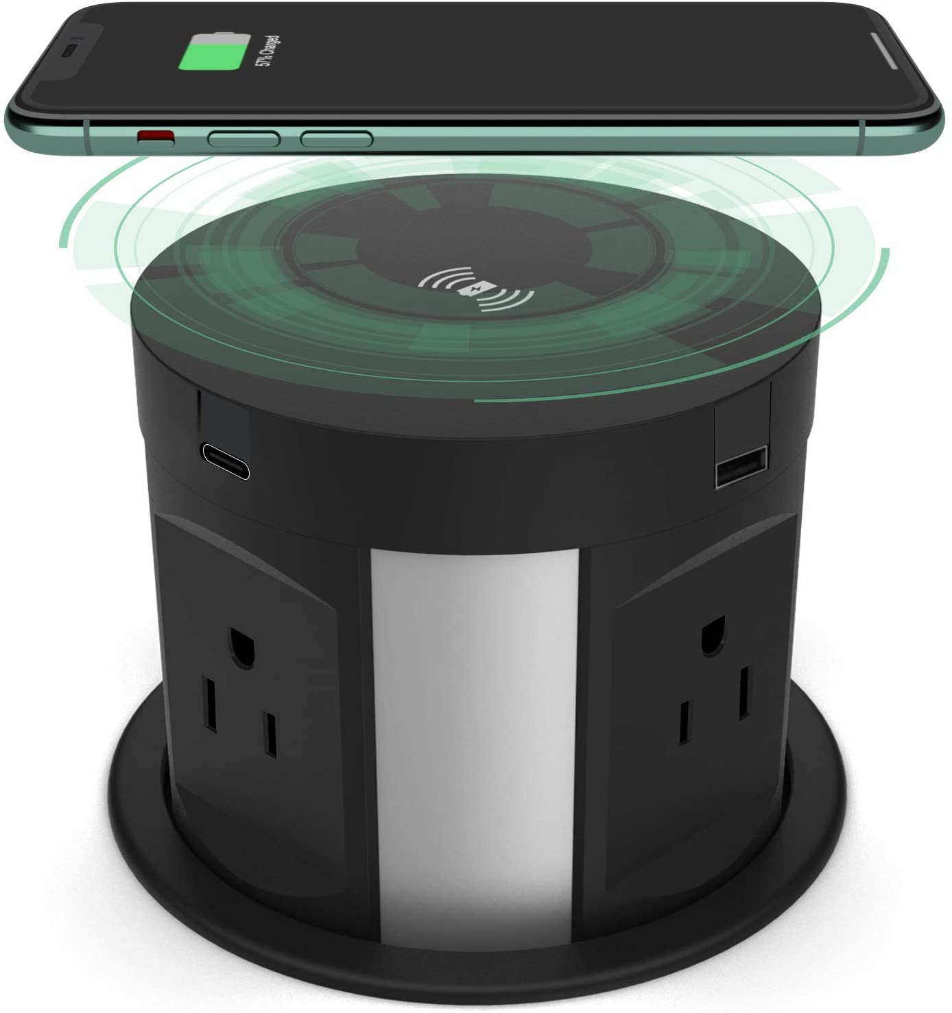 Countertop Pop Up Outlet, 15A USB-A/C, Wireless Charging, White – Kitchen  Power Pop Ups