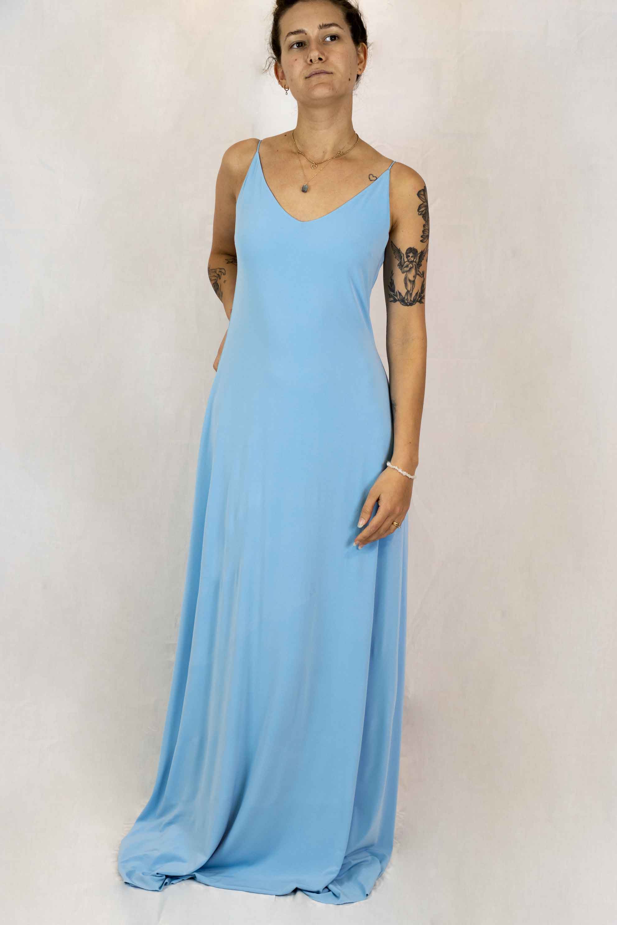 Blue Slip Dress