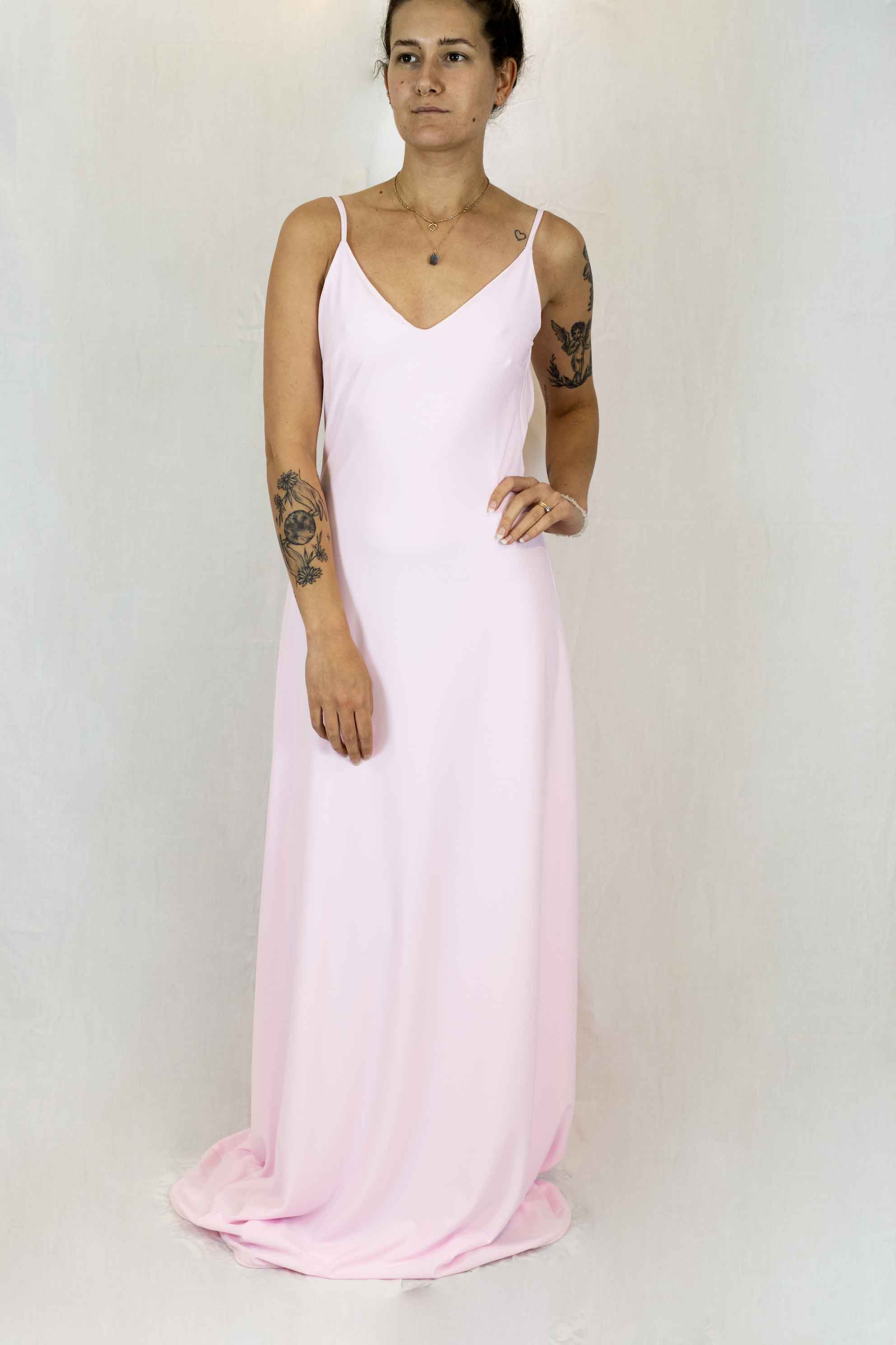 Pink Dip Dye Slip Dress
