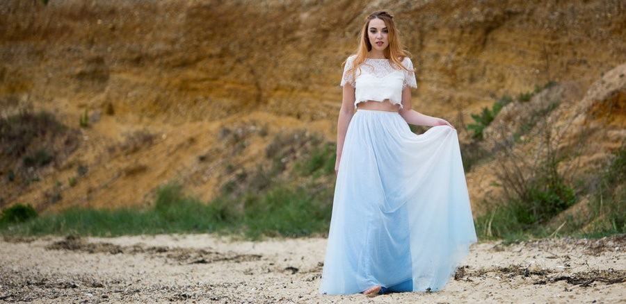 Beach wedding dress