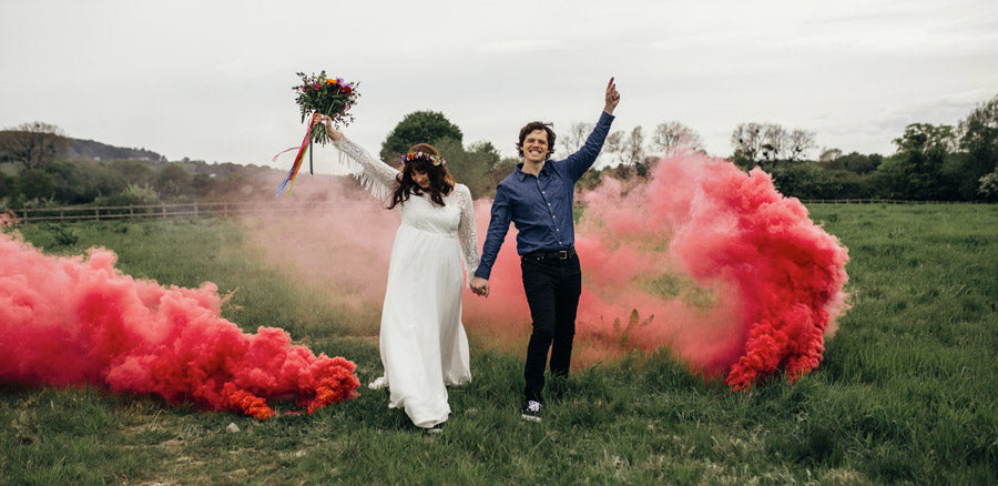 The perfect festival wedding photograph