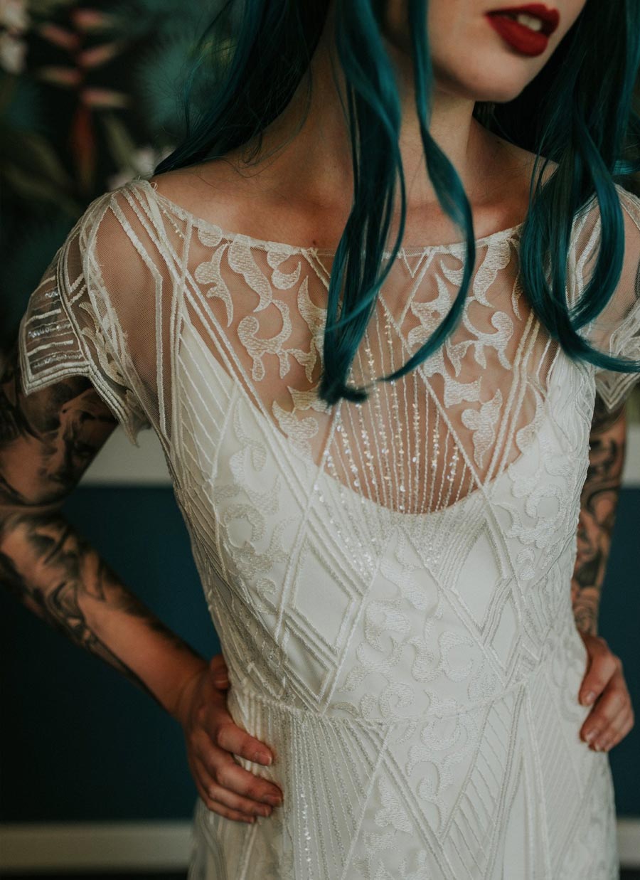 Modern Lace Wedding Dress