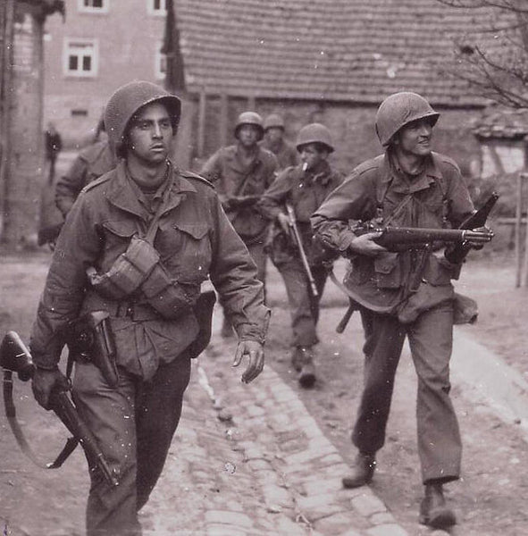 World War II helmets