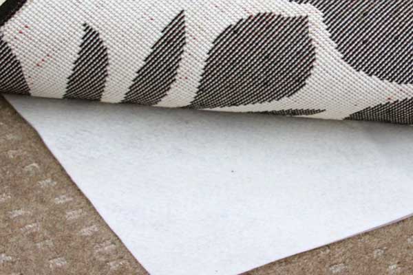 image of a rug pad corner shot