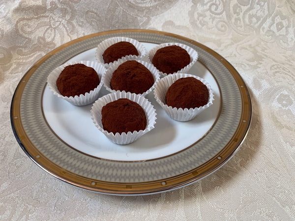 dark chocolate and red wine truffles