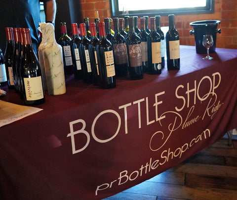 Plume Ridge Bottle Shop's wine tasting in LaVerne California