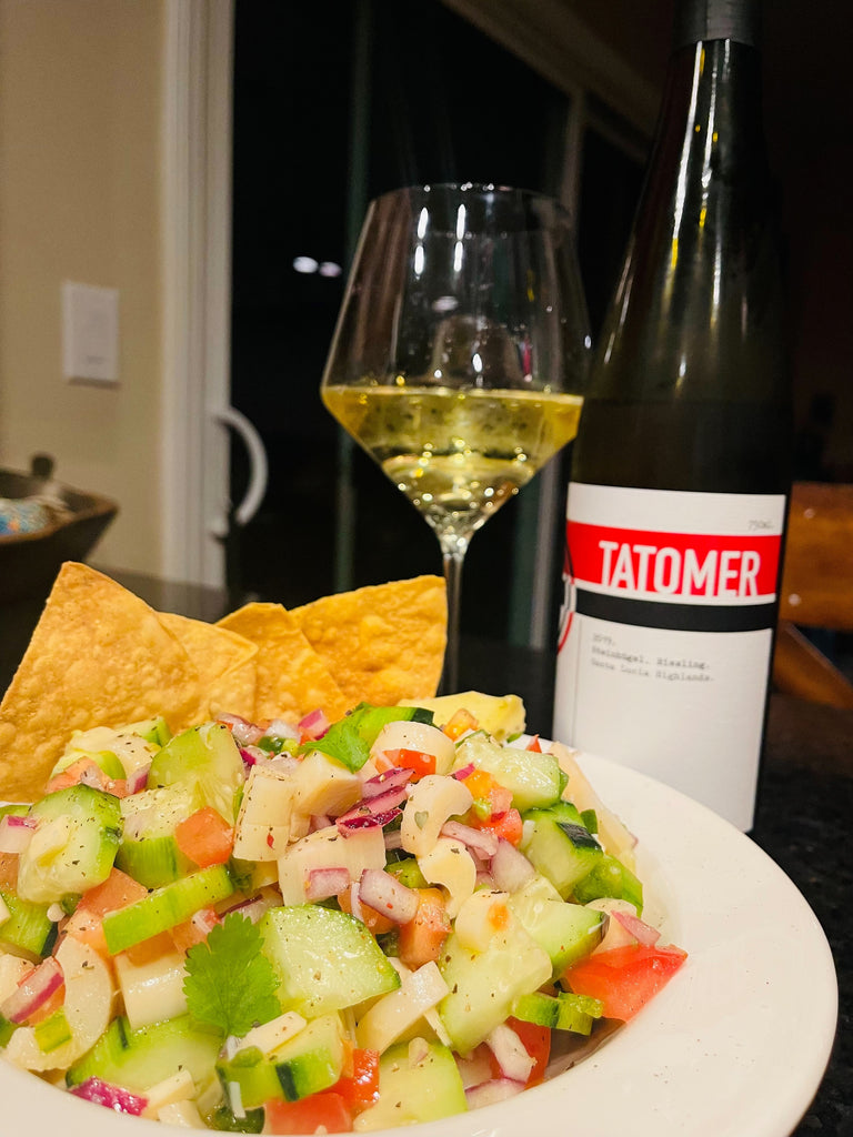 Vegan Ceviche with Riesling