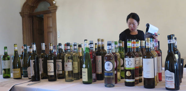 Our Wine Buyer, Monica Yu, tasting wines