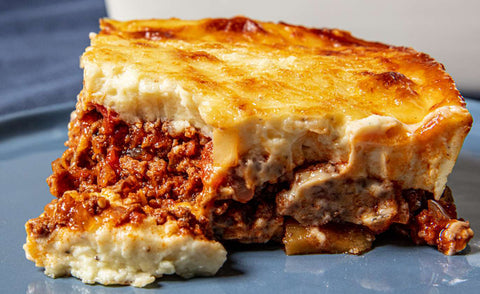 Moussaka with Wine