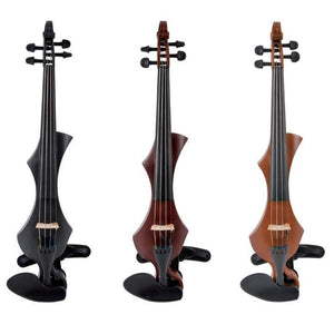 Gewa Novita Red Brown Electric Violin with Shoulder Rest
