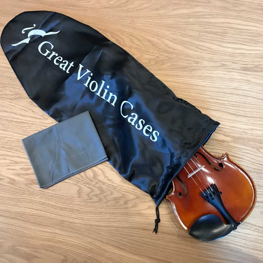 Microfiber Violin Cleaning Cloth & Violin Bag Great Violin Cases