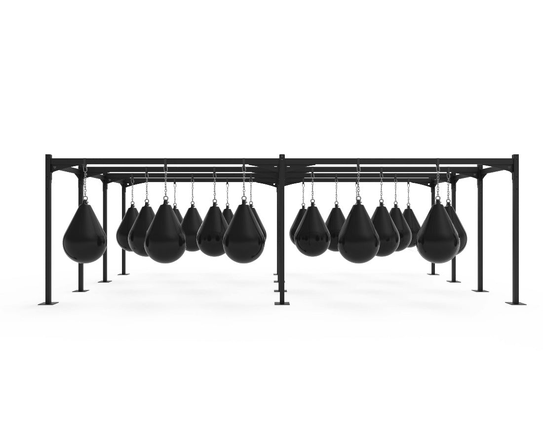 Commercial Boxing Station Bag Rack - (24 Bag Station)