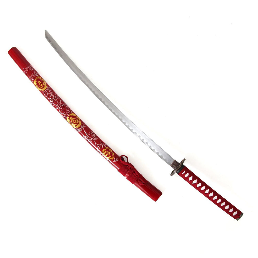 Katana Crimson Hand Paint Martial Arts Smai