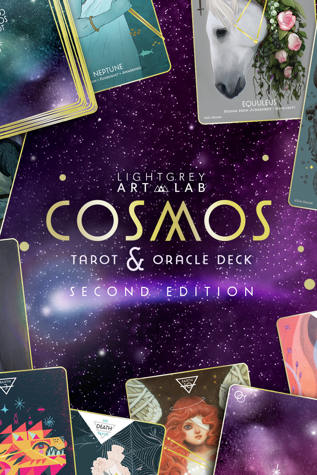 Cosmos Tarot & Oracle Deck: Second Edition - Light Grey Art Lab