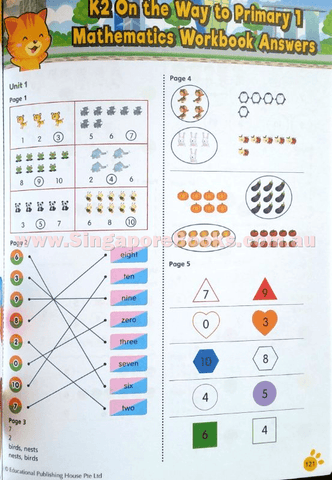 k2 on the way to primary 1 mathematics textbook workbook set prep 6