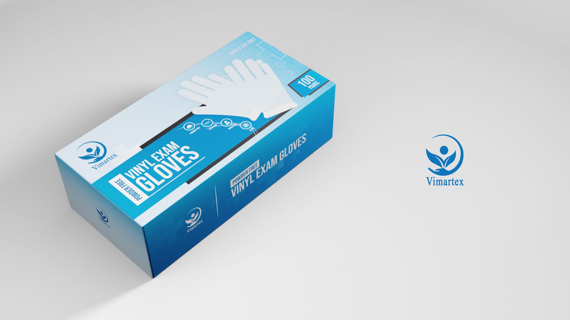 Download Vimartex Powder Free Vinyl Exam Gloves Discount Gift Depot