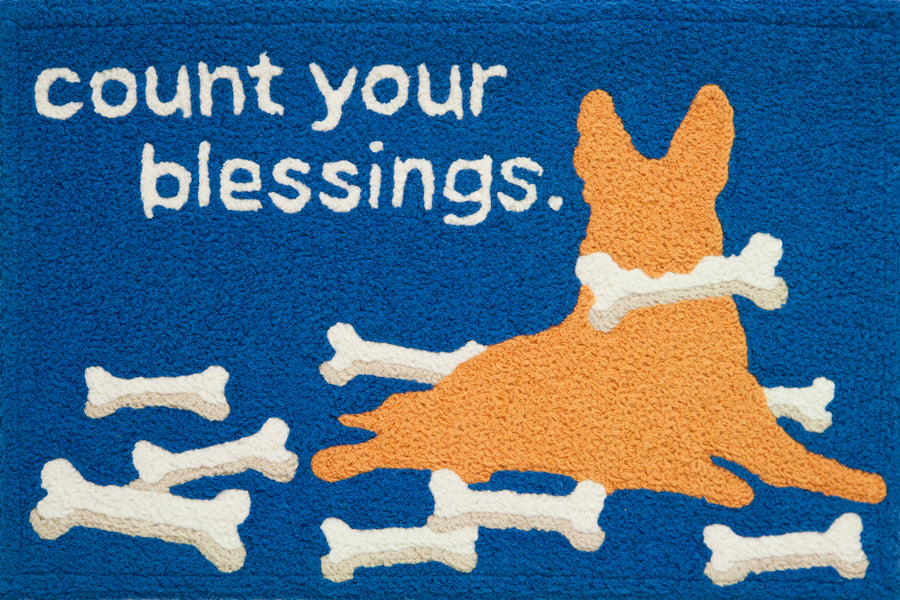 "Count your blessings" JELLYBEAN RUG