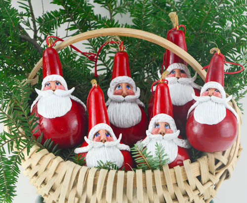 Merry Christmas Gourd Hanging Decor Xmas Tree DIY Ornaments Exquisite Scene  Layout Santa Claus Onion Ball Water Drop Pendants