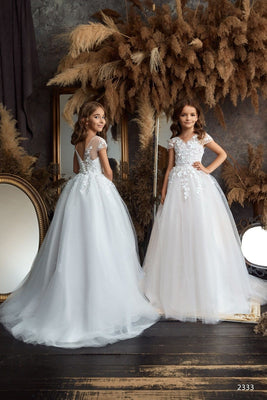 ivory flower girl dresses