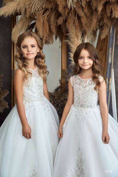 Mia Bambina Boutique Girls Sparkly Glitter Ball Gown