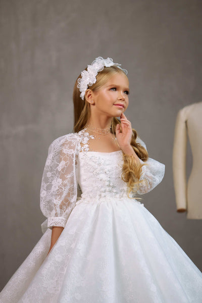 Embroidered First Communion Dress - Catholic Store Online