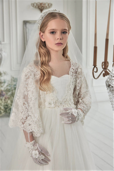 First Communion Headband Veils-V55 