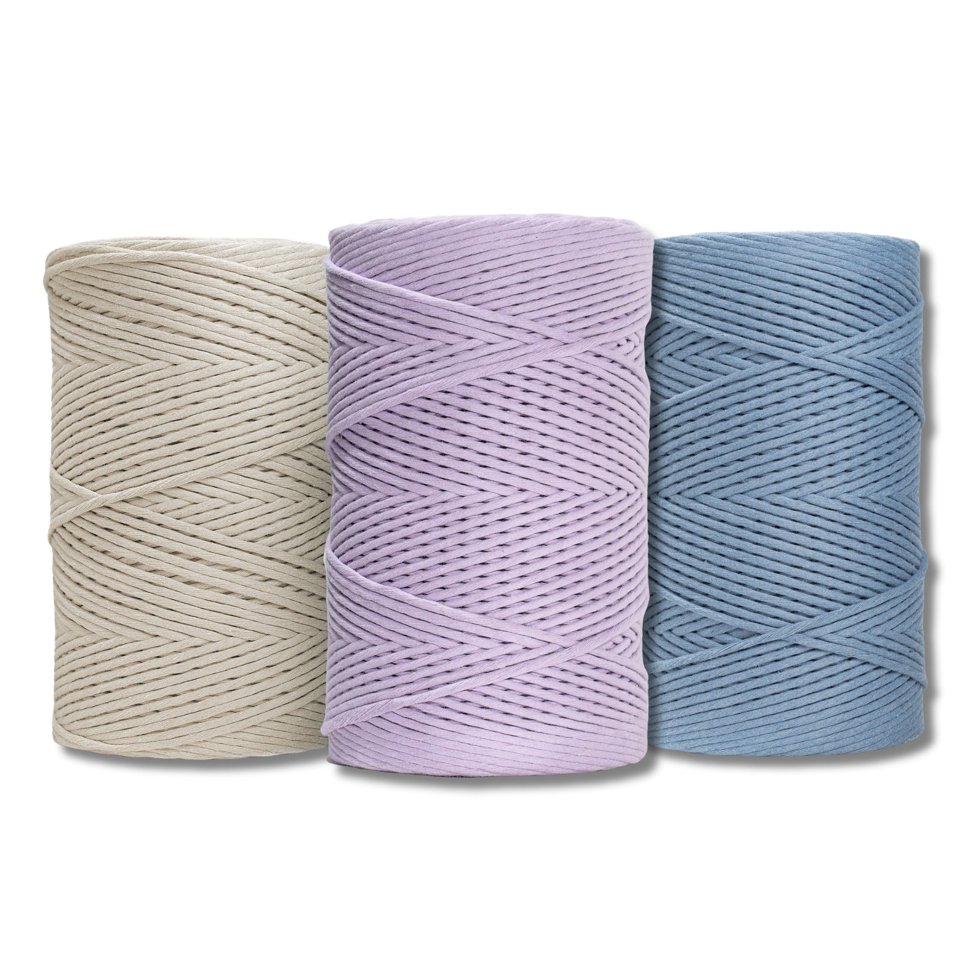  Curated Bundle - 4mm Single Strand 1640' - Moon, Lilac & Powder Blue