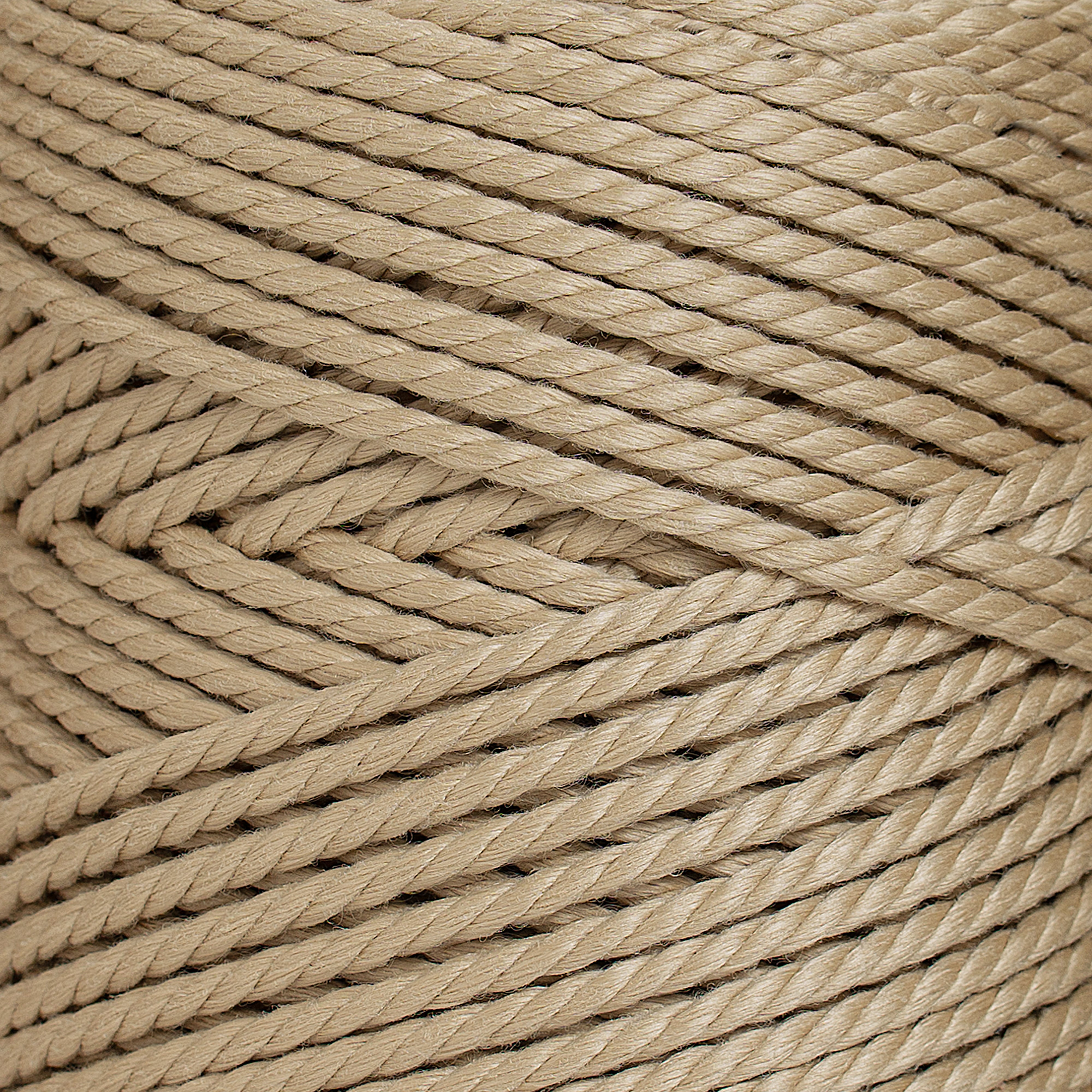 OUTDOOR RECYCLED CORD 3 MM - 3 PLY -  SAND COLOR