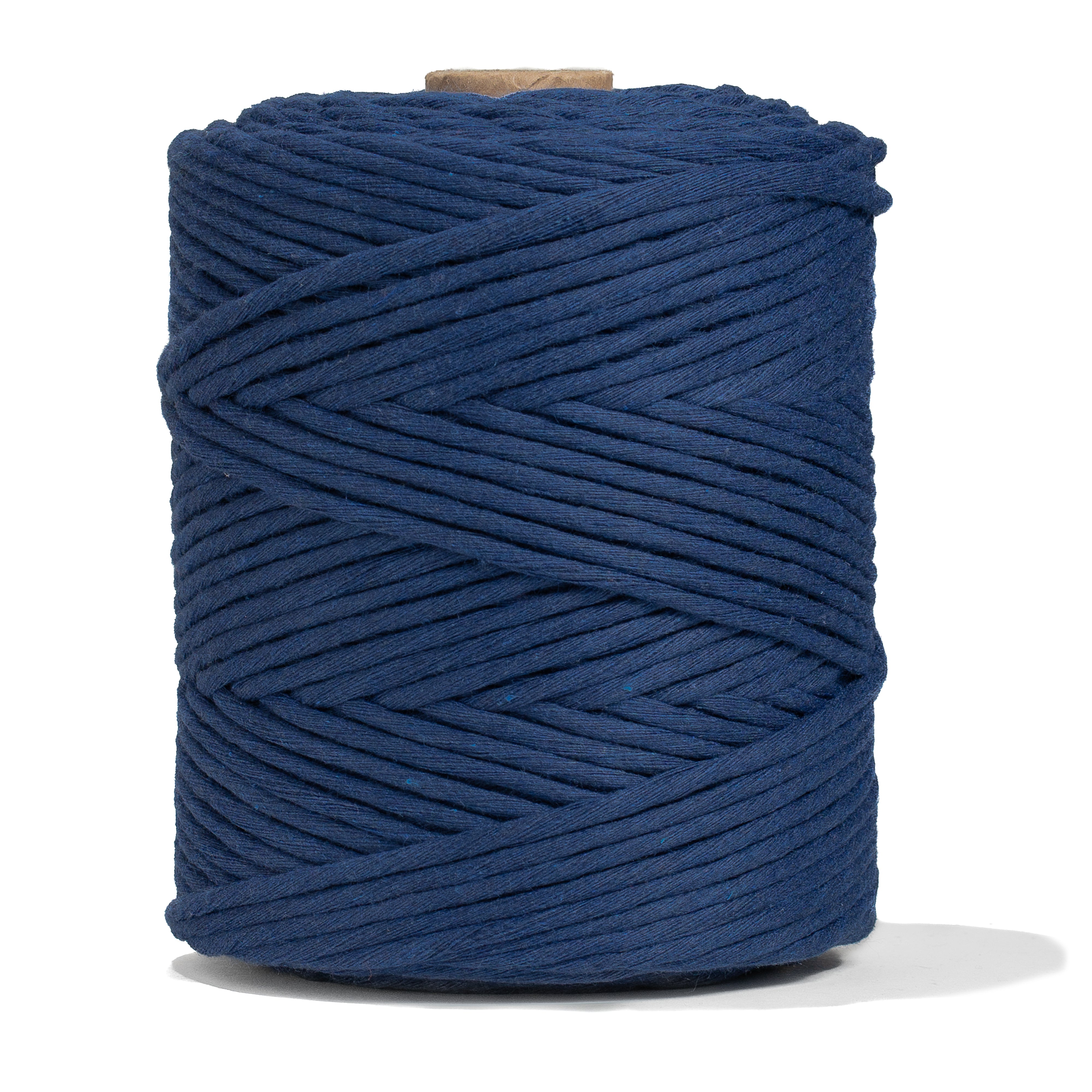  SOFT COTTON CORD ZERO WASTE 4 MM - 1 SINGLE STRAND - MIDNIGHT BLUE COLOR