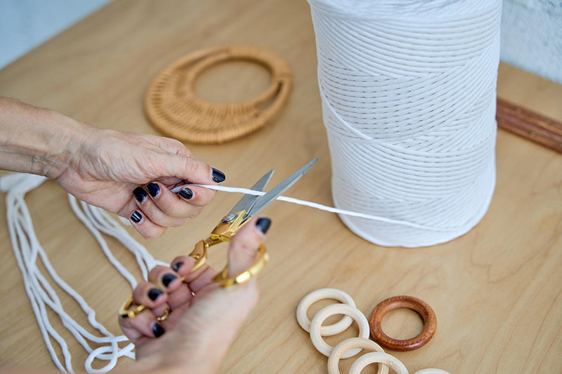 starting macrame basket