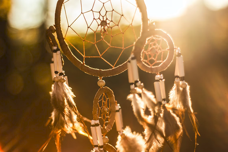 dreamcatcher catching the sunlight