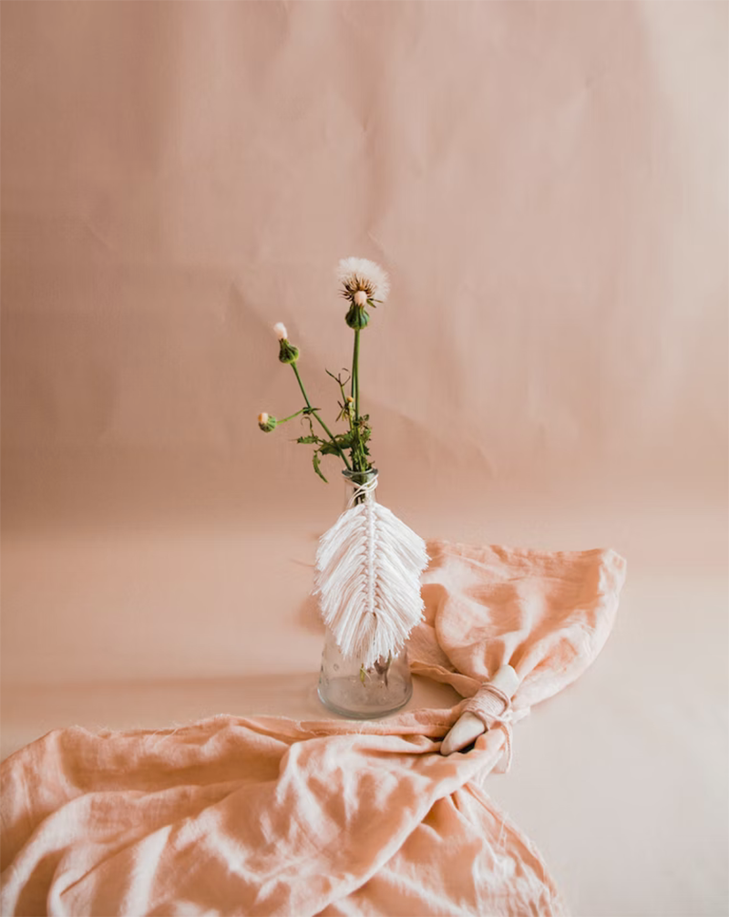 macrame feather