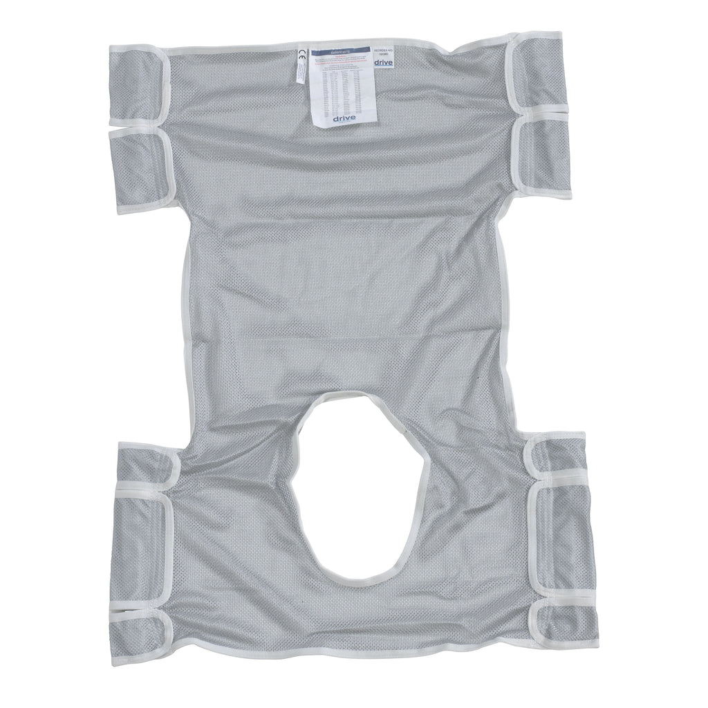 Patient Lift Sling with Commode Opening, Dacron