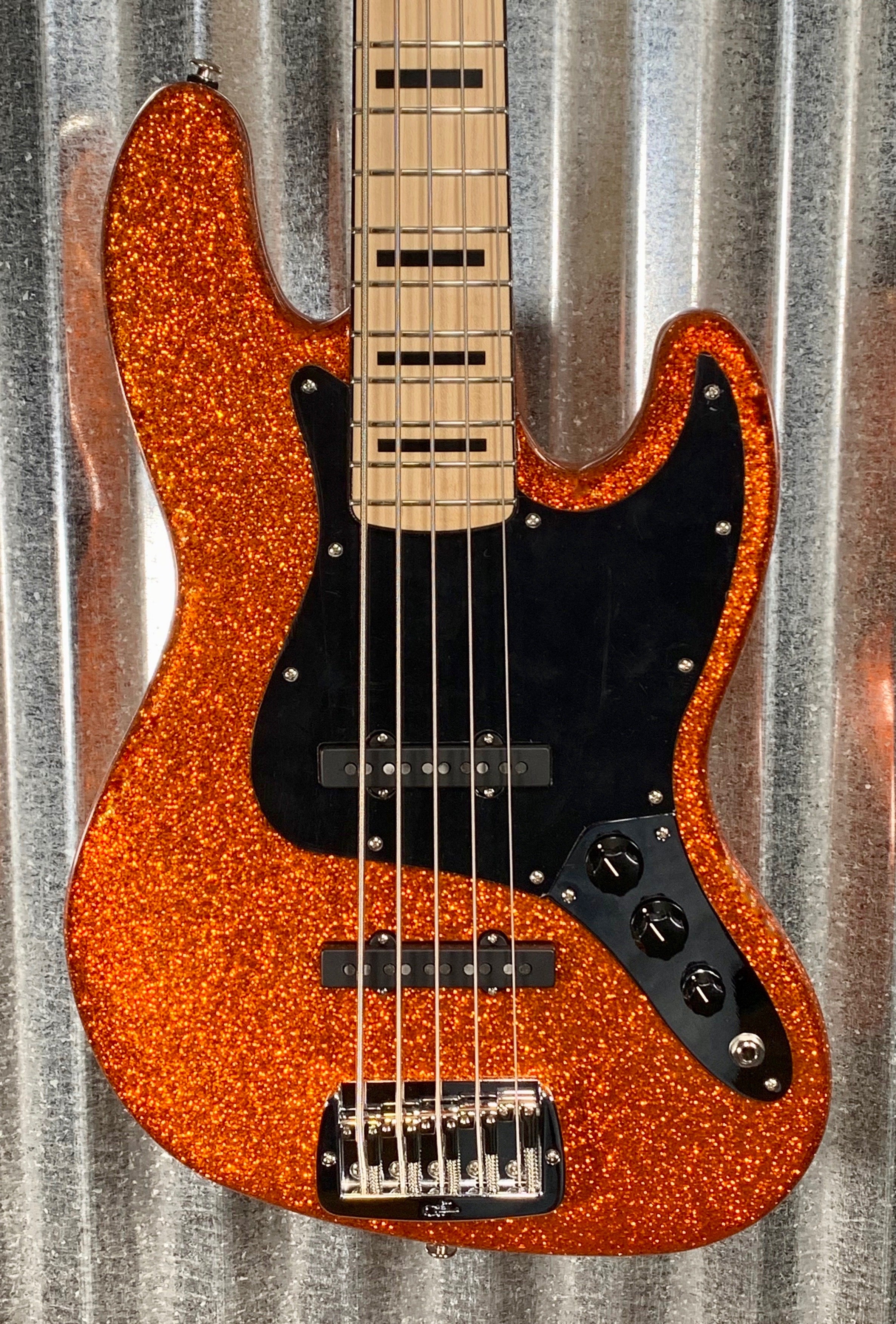 G L Guitars Usa Jb5 5 String Jazz Bass Jb Orange Metal Flake Case Jb Specialty Traders