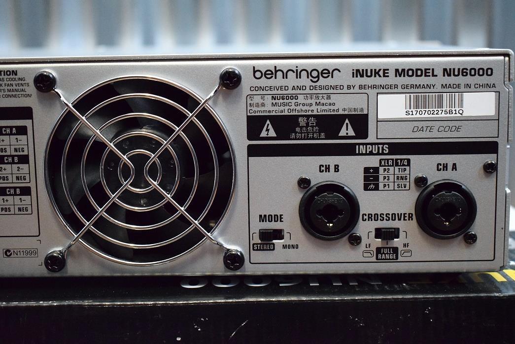 behringer inuke nu6000 specs