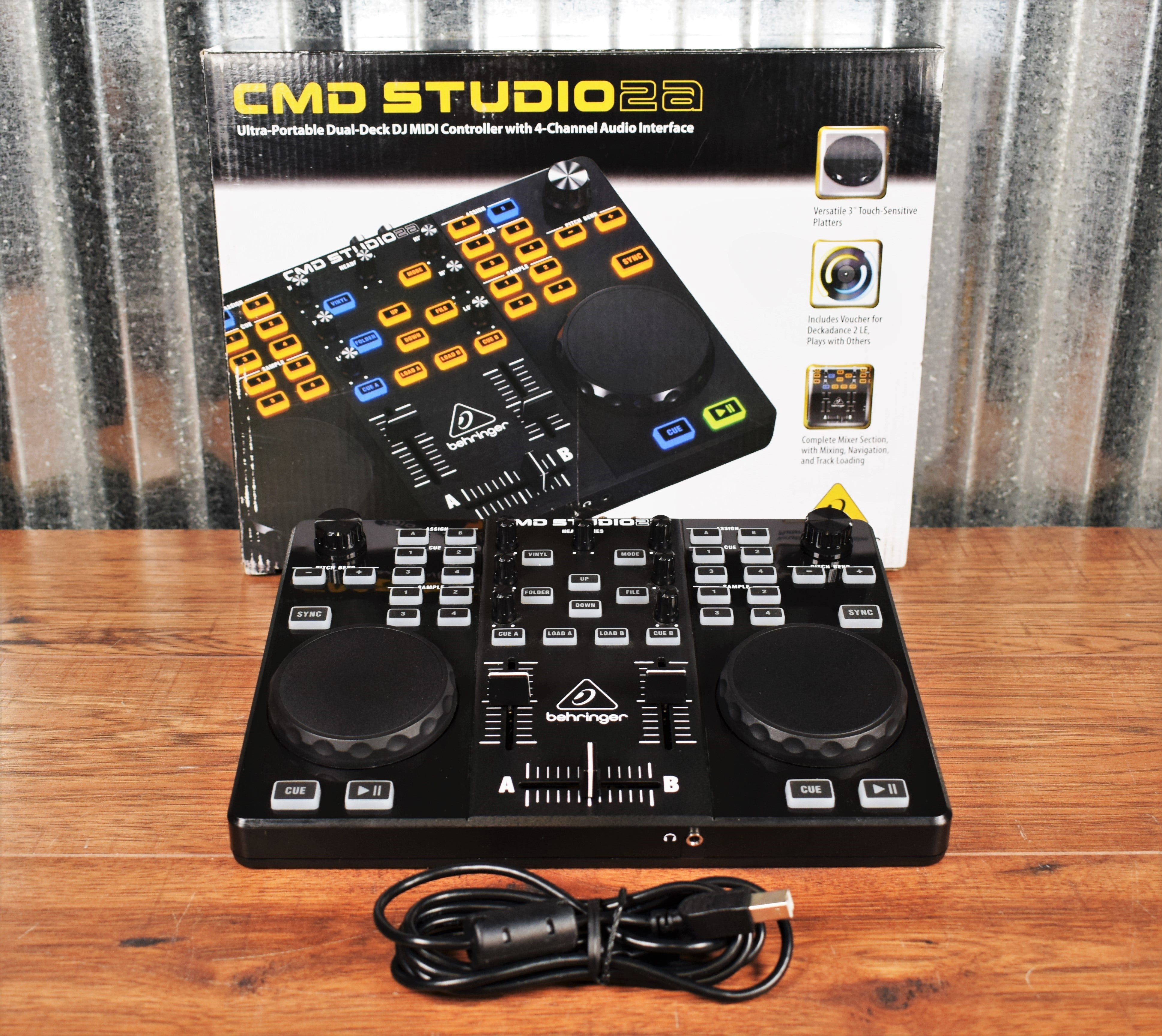 Behringer CMD Studio 2A Ultra-Portable DJ Dual-Deck MIDI Controller 4- –  Specialty Traders