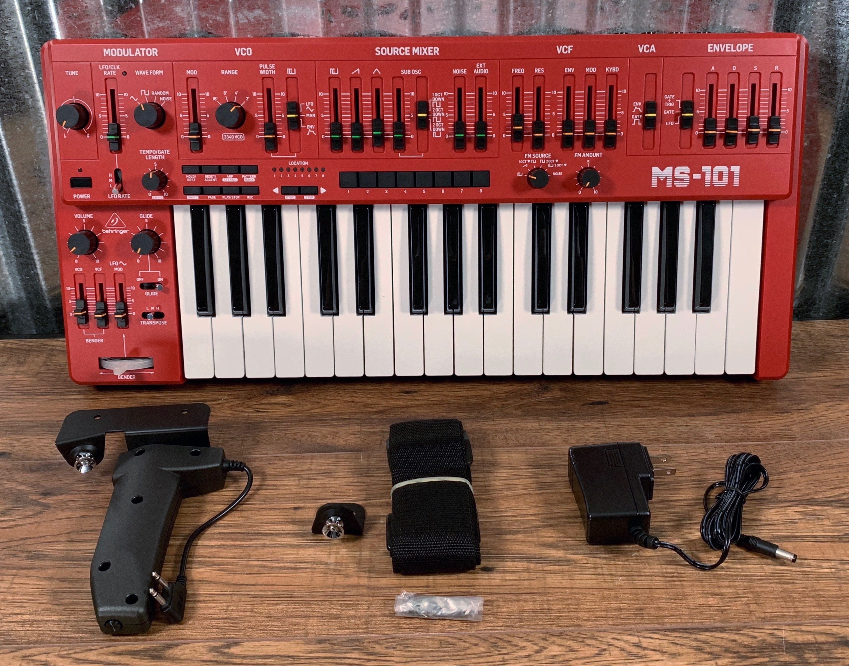 Behringer MS-101-RD 32 Key Analog Sequencer Synthesizer Red