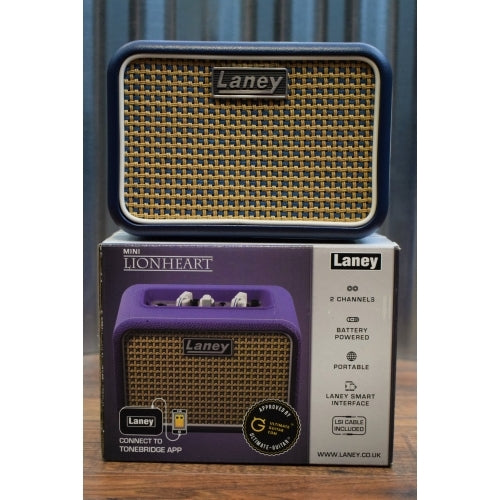 Mini Amplificador Combo Para Guitarra Stack Smart Lionheart Laney  MINISTACK-B-LION Stereo Con Delay Y Bluetooth