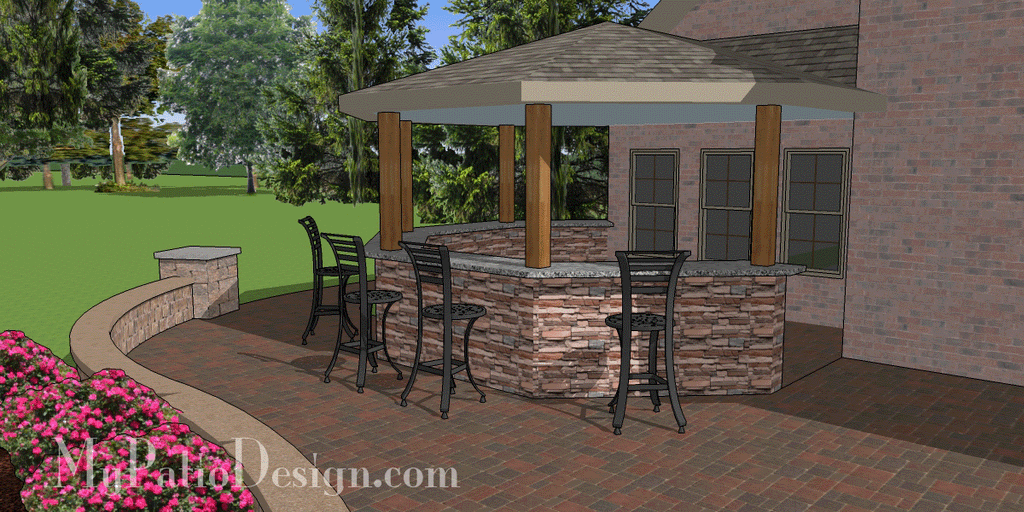 Terraced Patio Design with Swimming Pool in Austin 7