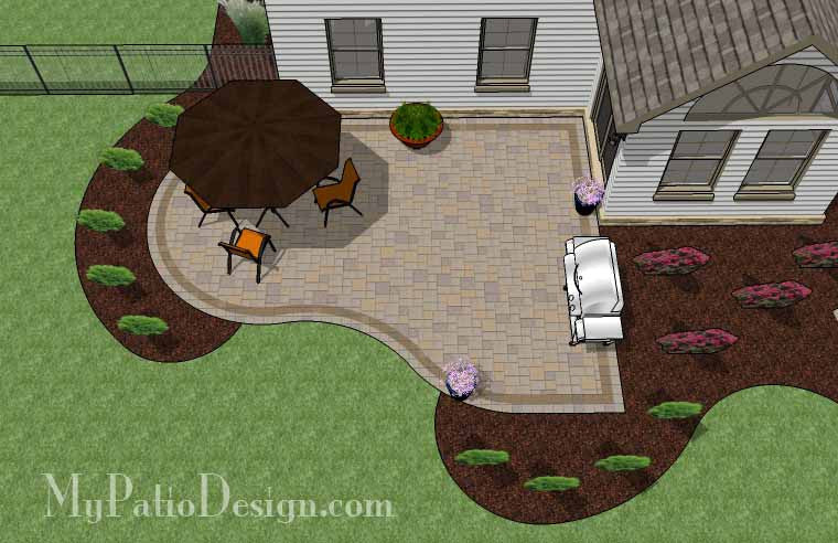 Cheap Backyard Patio Design | Downloadable Plan ...