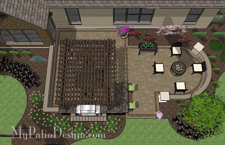 Dreamy Backyard Patio Design With Pergola Download Patio Design