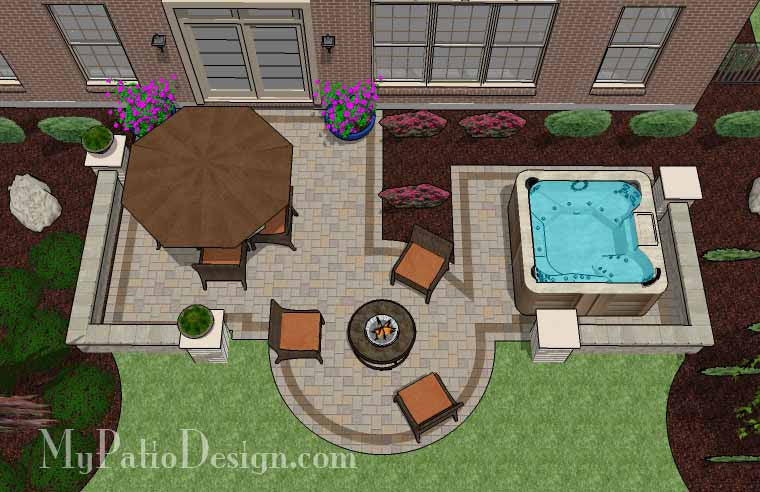 Image of Patio with hot tub