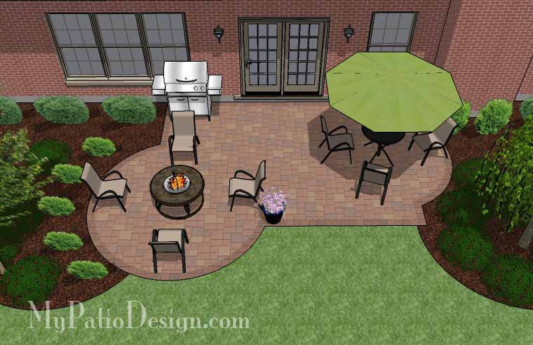 Small Backyard Patio Design  Layouts and Material List – MyPatioDesign.com