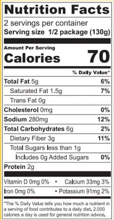 Nutritional Information